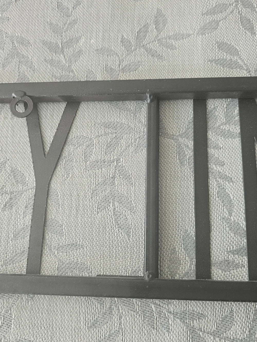 Threshold Metal FAMILY Wall Sign in Gray